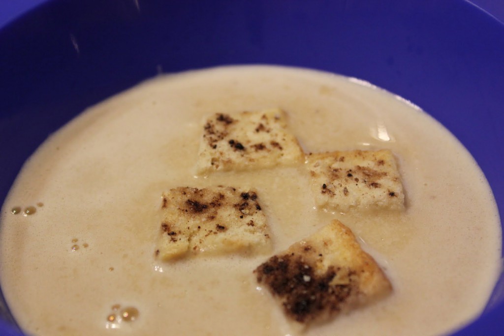 Roasted Parsnip and Vanilla Chocolate Soup